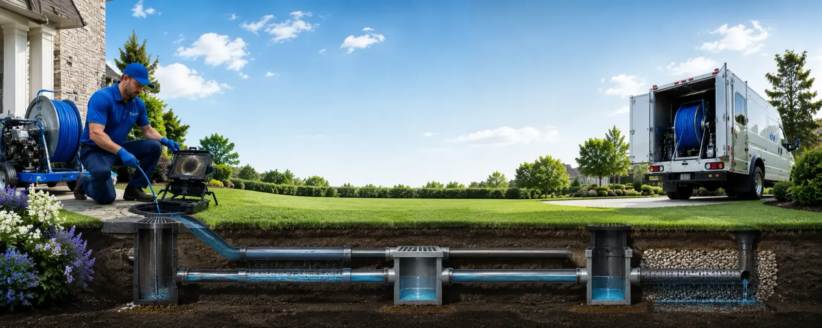 Outdoor drain cleaning information for Grey Eagle, MN